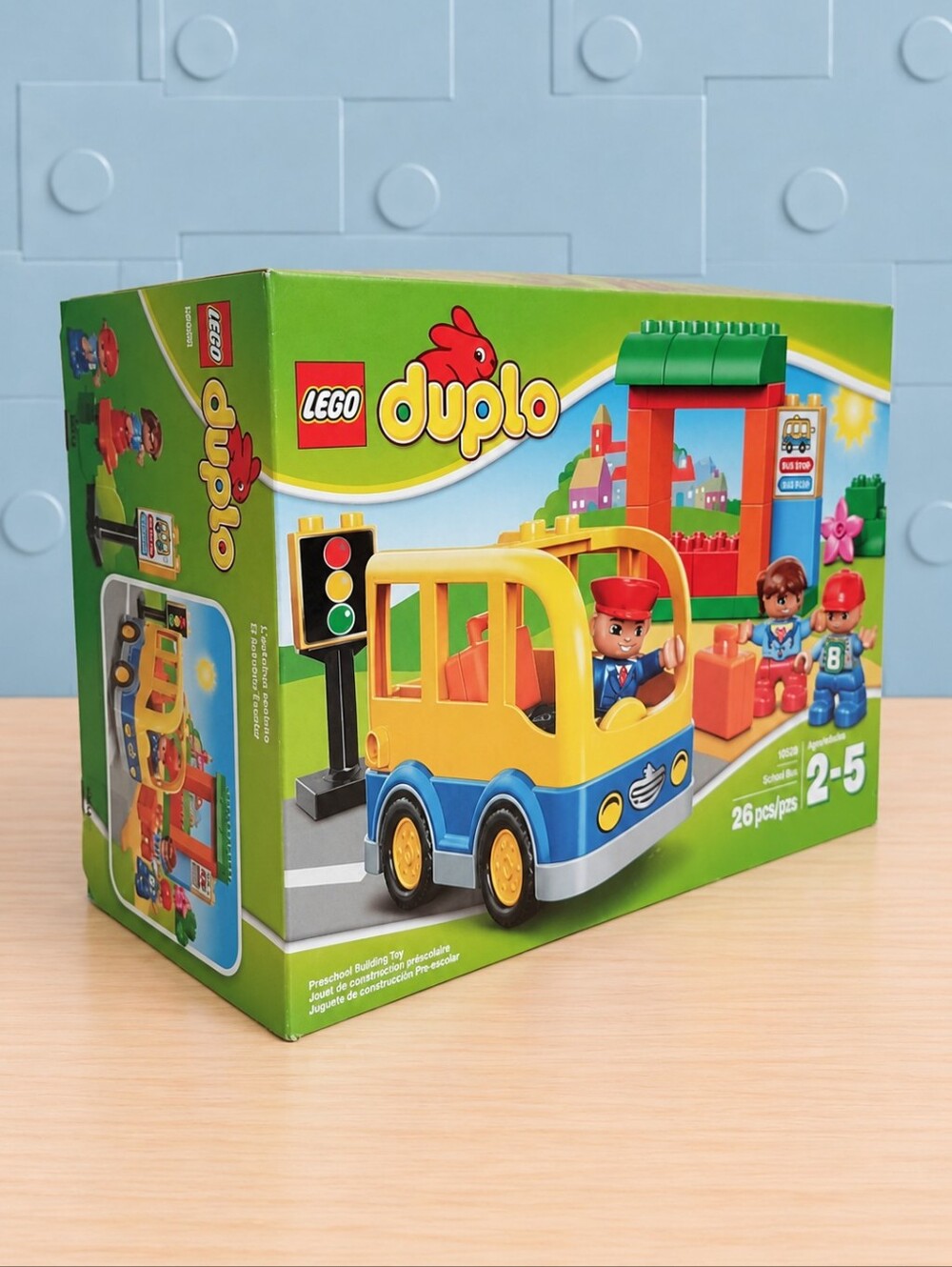 LEGO DUPLO School Bus 10528 New Sealed 26 Pieces Retired Set Box Dented